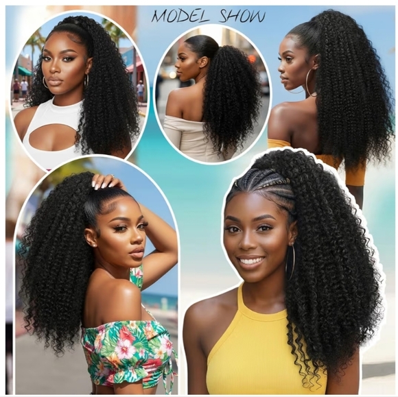 Drawstring Ponytail Extension 22" - Picture 6 of 8